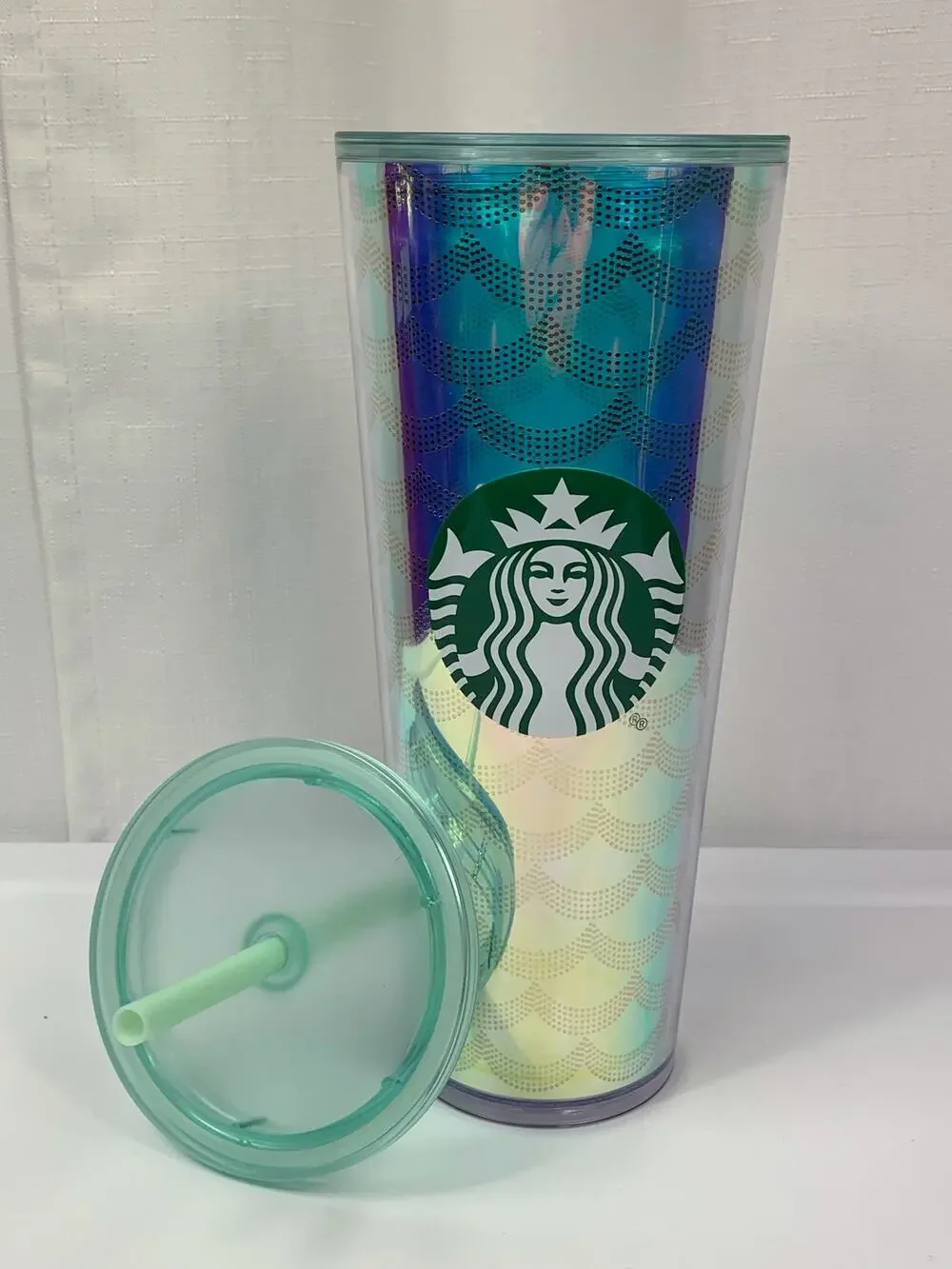 50% OFF Starbucks Mermaid Tumbler Iridescent  Collectible Scales 2020 Limited Ed